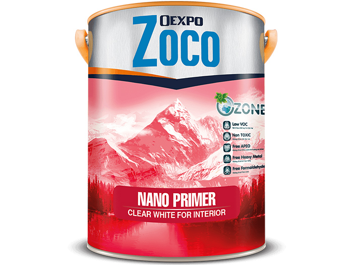 Sơn lót chuyên dụng công nghệ cao - Oexpo Zoco Nano Primer Clear White For Interior