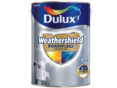 Sơn ngoại thất bề mặt mờ Dulux Weathershield Powerflexx