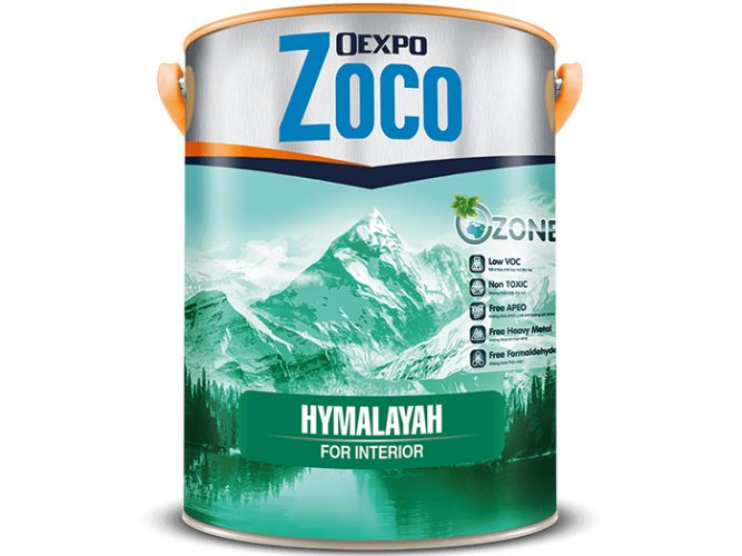 Sơn phủ nội thất chuyên dụng bóng mờ - Oexpo Zoco Hymalayah For Interior