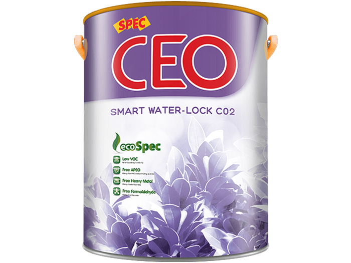Sơn Spec Ceo Smart Water-Lock C02 chống thấm đa sắc, trực tiếp tường