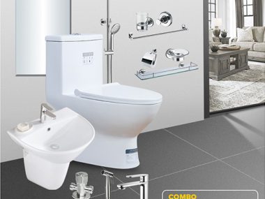 Combo thiết bị vệ sinh full CB04 - Giải pháp đồng bộ cho không gian nhà tắm