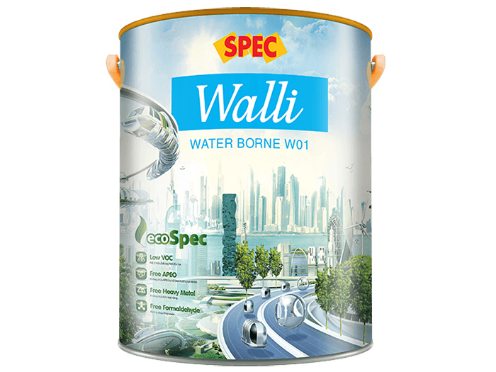 Sơn chống thấm Spec walli water borne W01 cao cấp, đa chức năng