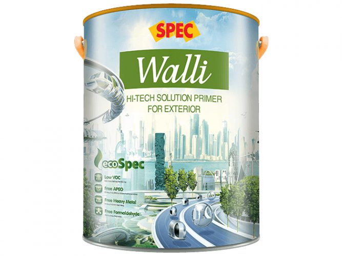 Sơn lót nano Spec walli hi-tech solution primer for exterior chuyên dụng