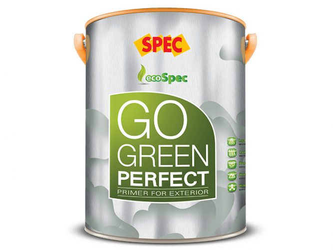 Sơn lót ngoại thất Spec go green perfect primer for exterior siêu kháng kiềm và kháng muối