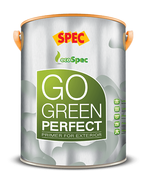  Sơn lót ngoại thất Spec go green perfect primer for exterior siêu kháng kiềm và kháng muối 