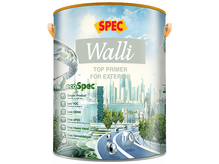 Sơn lót ngoại thất Spec walli top primer for exterior siêu kháng kiềm, kháng muối