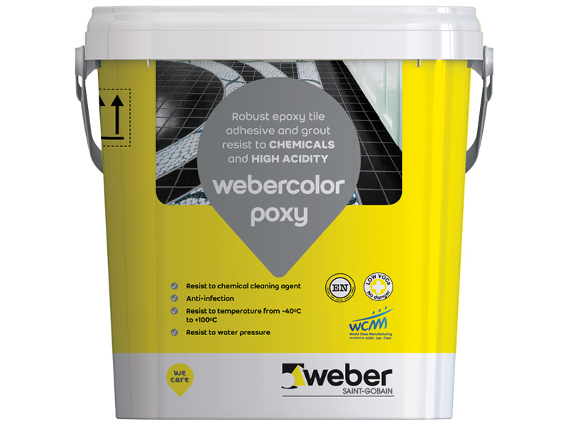 Keo dán gạch và chà ron Weber.color Poxy 5kg