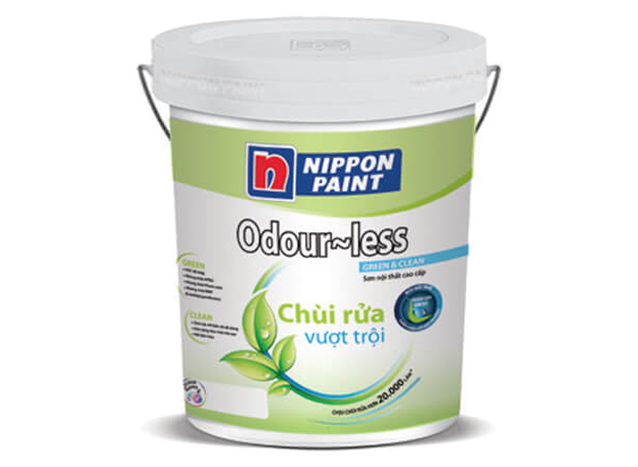 Sơn nội thất Nippon odour-less chùi rửa vượt trội