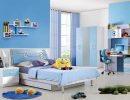 Ăn gian diện tích phòng ngủ cho bé với sơn màu xanh dương